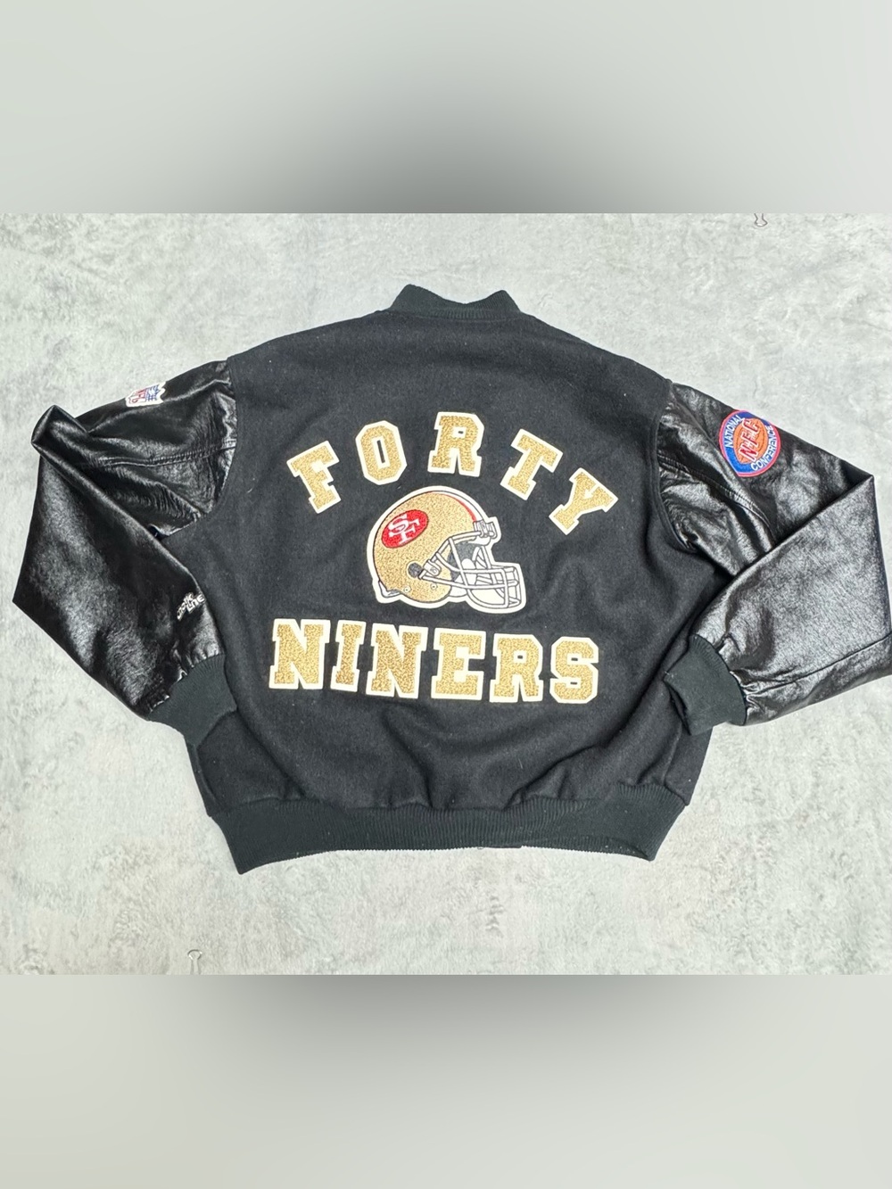 🔥🚨Rare 80’s 90’s Chalk Line San Francisco 49ers Varsity Jacket XL . Spellout